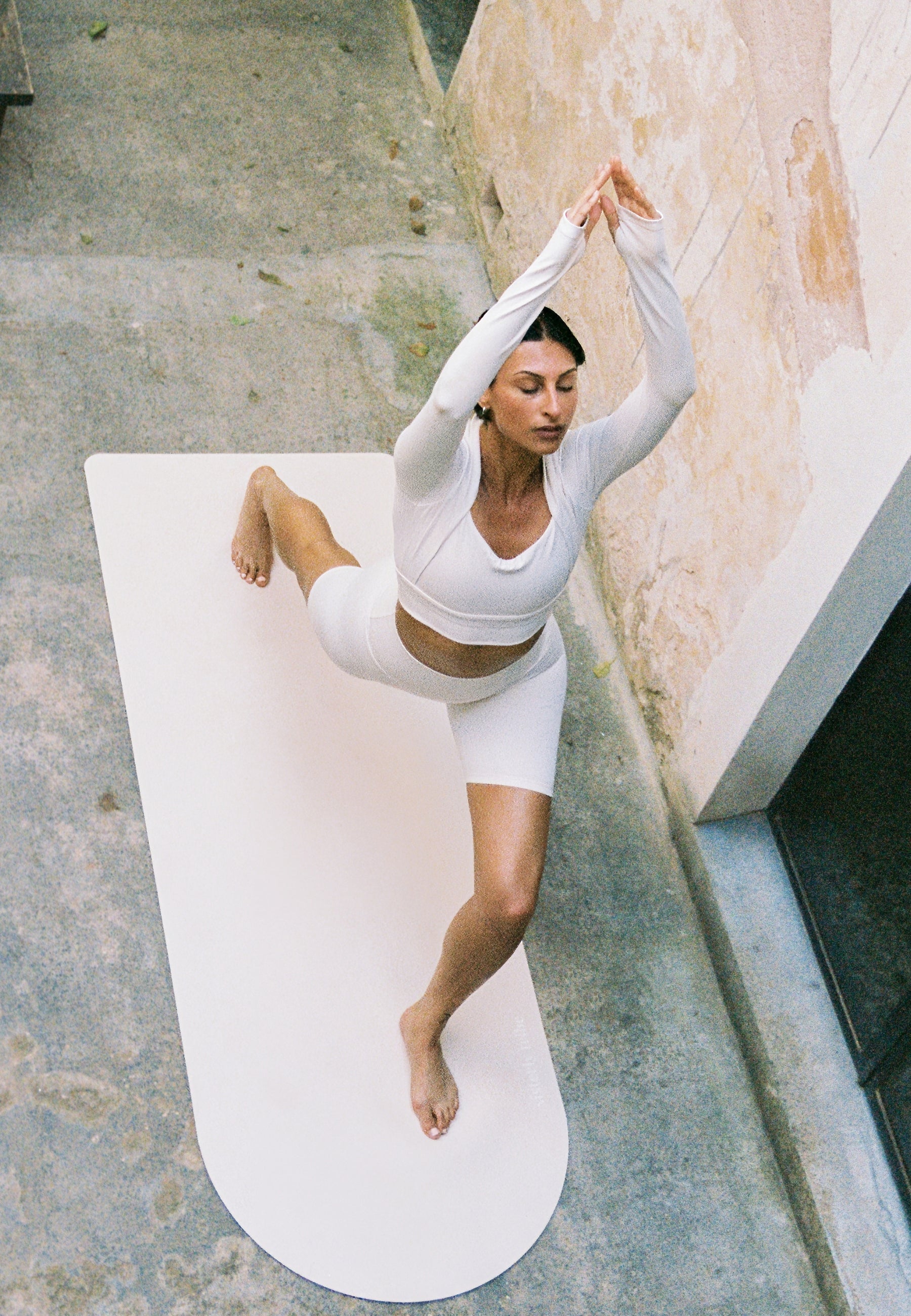 Tapis de yoga Self Care - Guimauve