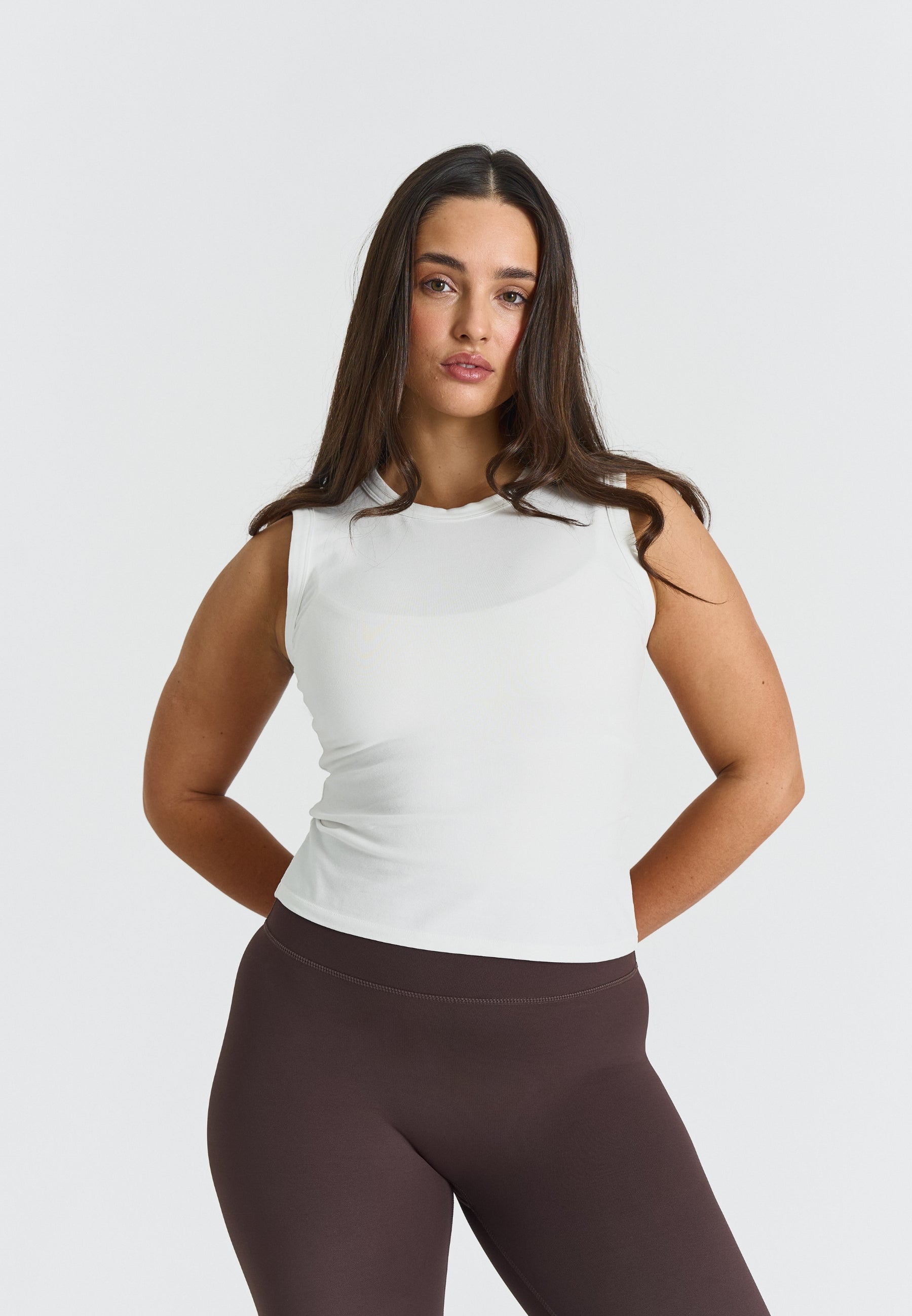 Débardeur Doux et Confortable en Coton - Blanc Cassé