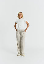 T-shirt doux et confortable en coton - Blanc cassé