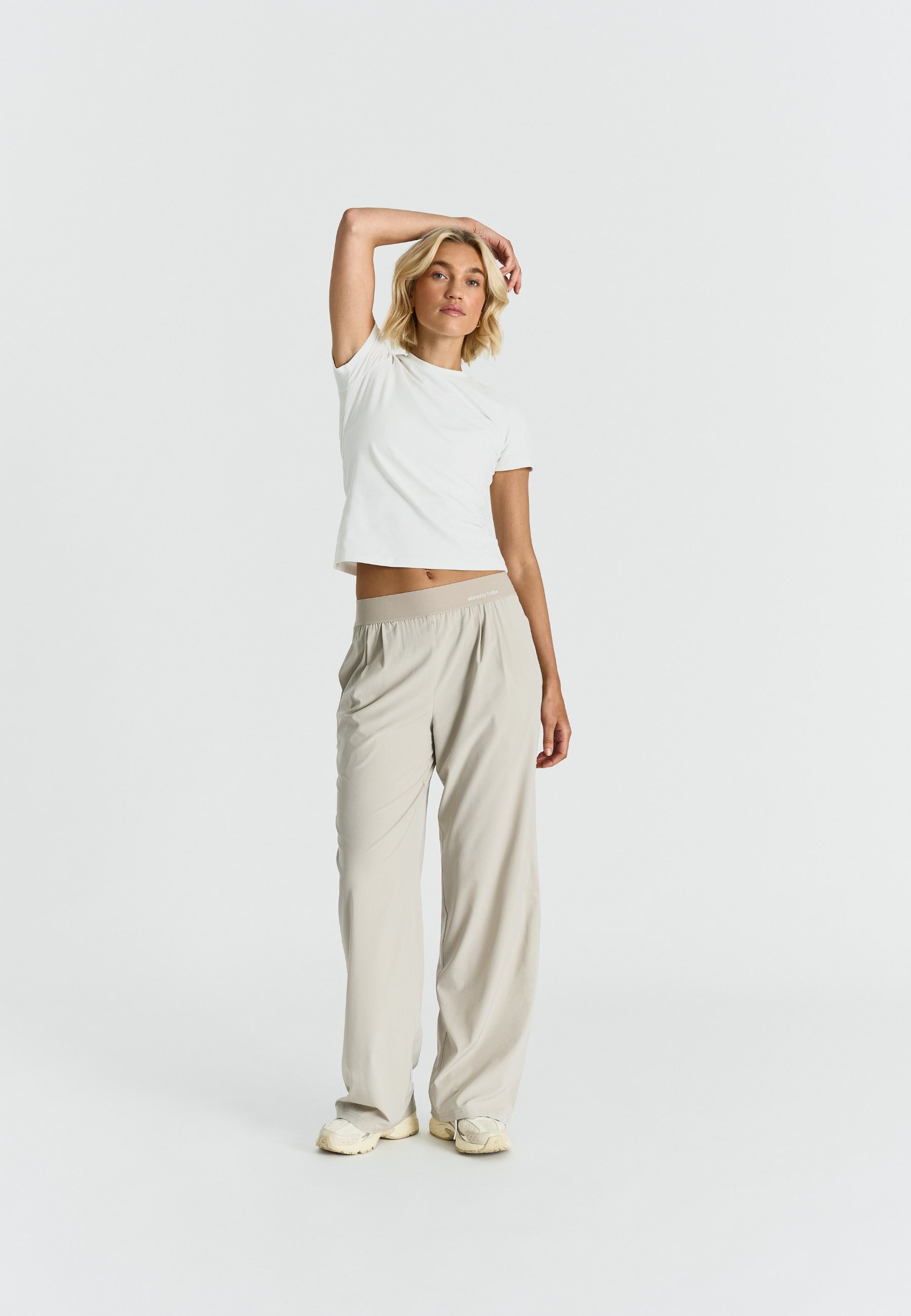T-shirt doux et confortable en coton - Blanc cassé