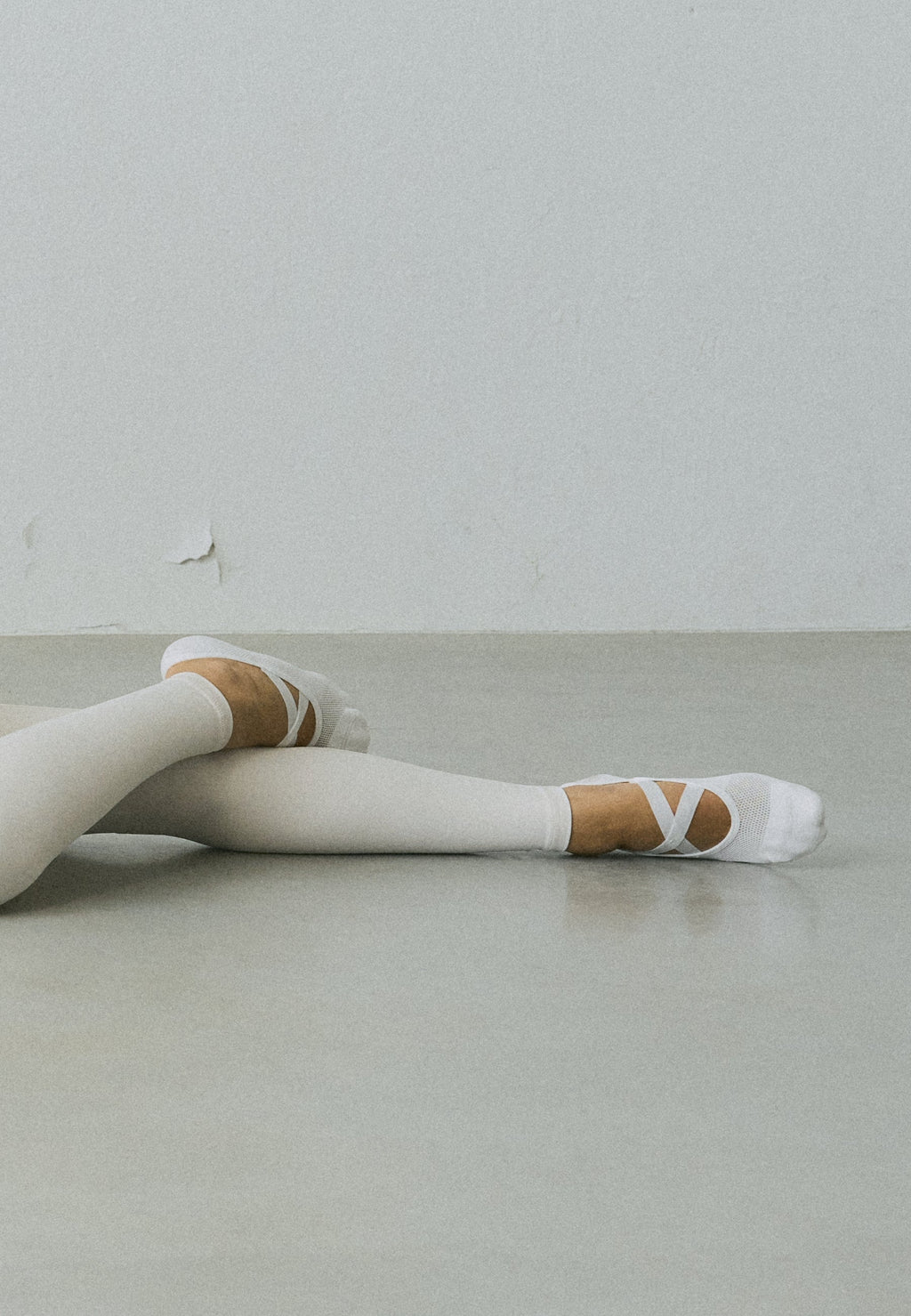 Chaussettes de Pilates antidérapantes - Blanc cassé