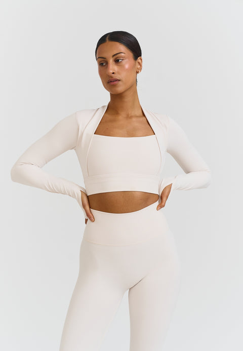 Bolero Long Sleeve Top - Marshmallow