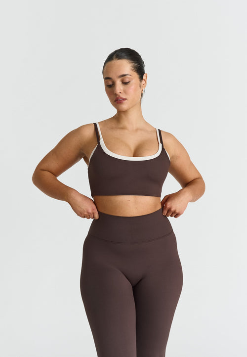 Soutien-gorge double épaisseur - Espresso