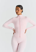 Veste zippée – Rose ballerine