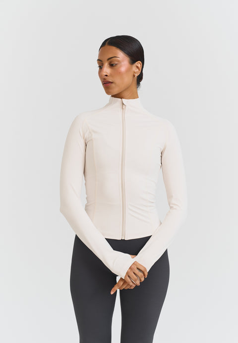 Veste zippée - Guimauve