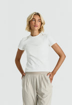 T-shirt doux et confortable en coton - Blanc cassé