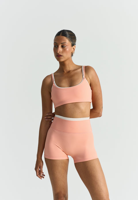 Soutien-gorge double épaisseur - Pêche