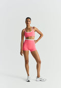 Shorts à double couche – Corail ensoleillé
