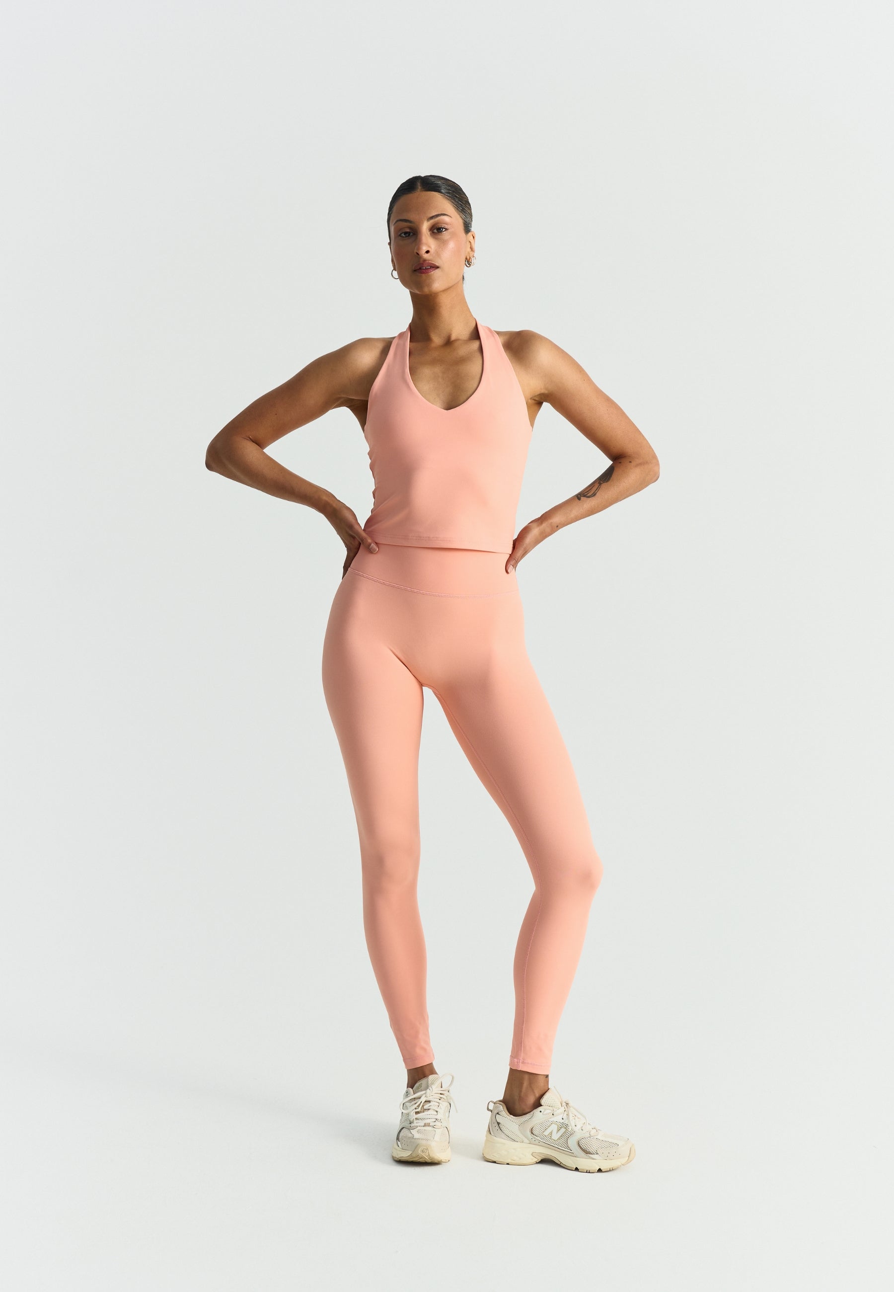 Halter Neck Top - Peach